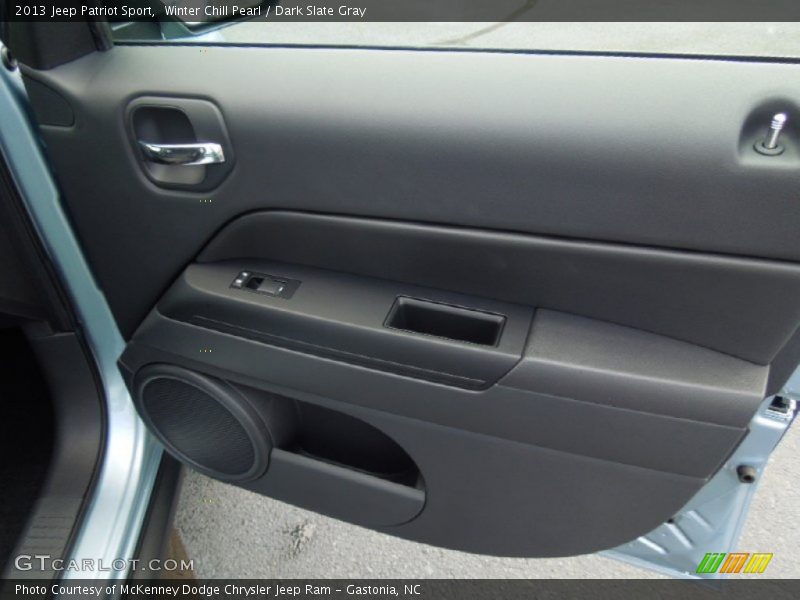 Winter Chill Pearl / Dark Slate Gray 2013 Jeep Patriot Sport