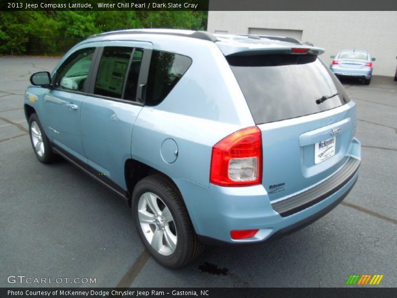 Winter Chill Pearl / Dark Slate Gray 2013 Jeep Compass Latitude