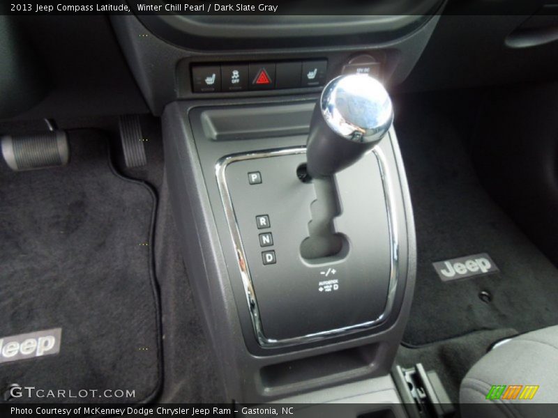 Winter Chill Pearl / Dark Slate Gray 2013 Jeep Compass Latitude