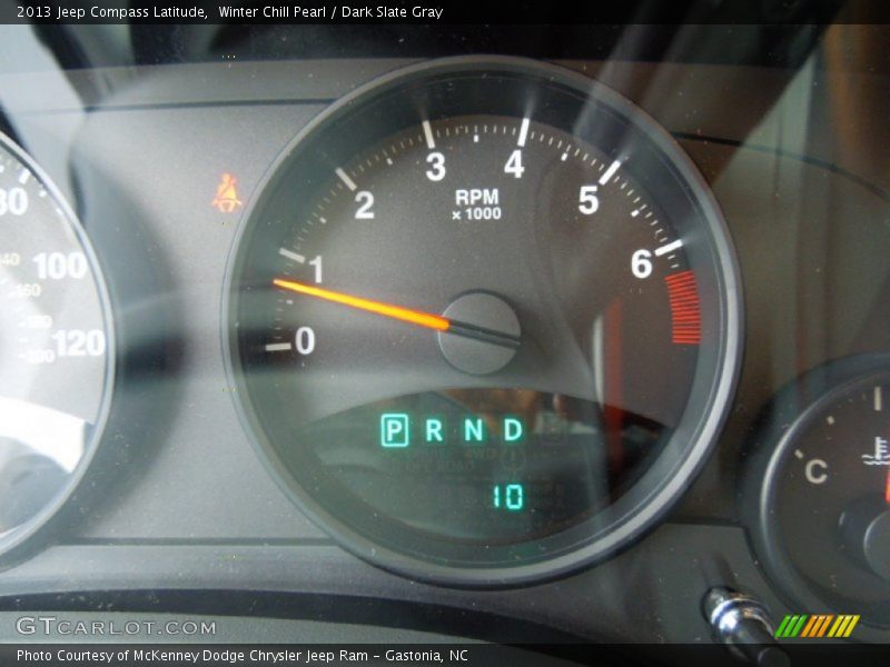 Winter Chill Pearl / Dark Slate Gray 2013 Jeep Compass Latitude
