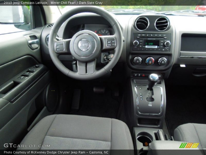 Winter Chill Pearl / Dark Slate Gray 2013 Jeep Compass Latitude