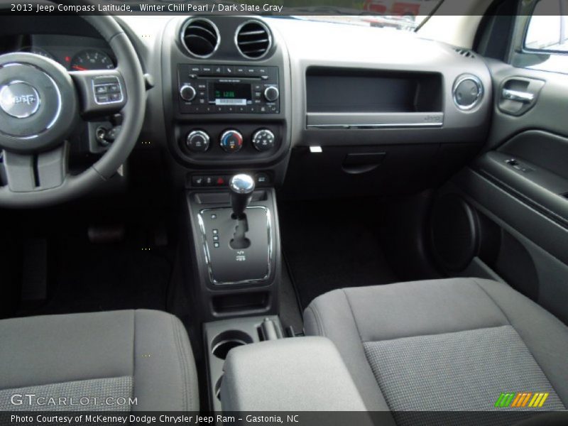 Winter Chill Pearl / Dark Slate Gray 2013 Jeep Compass Latitude