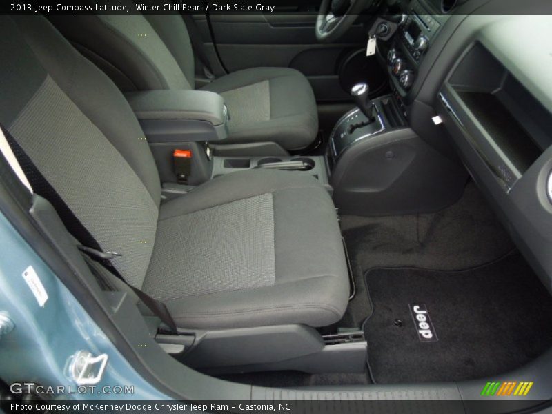 Winter Chill Pearl / Dark Slate Gray 2013 Jeep Compass Latitude