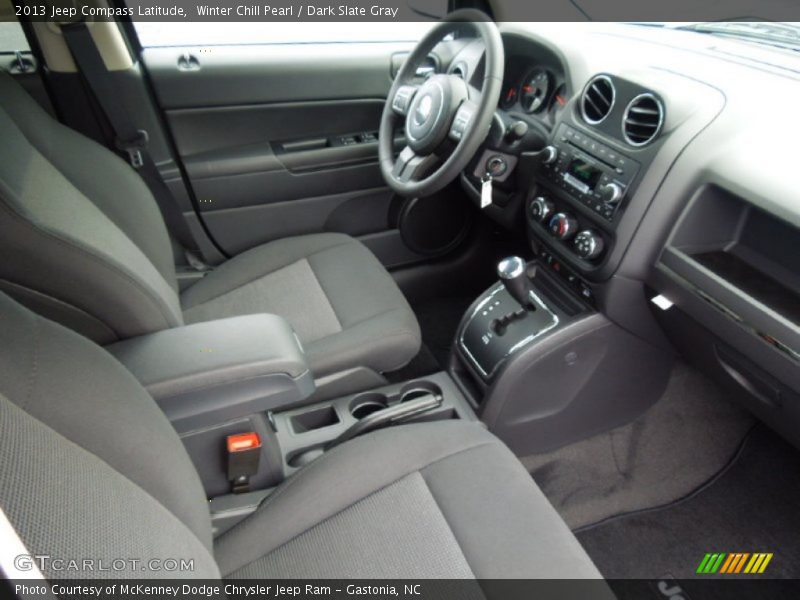 Winter Chill Pearl / Dark Slate Gray 2013 Jeep Compass Latitude