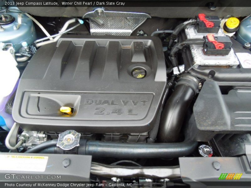Winter Chill Pearl / Dark Slate Gray 2013 Jeep Compass Latitude
