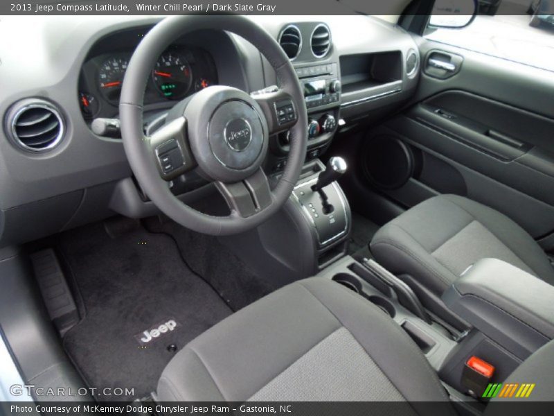 Winter Chill Pearl / Dark Slate Gray 2013 Jeep Compass Latitude