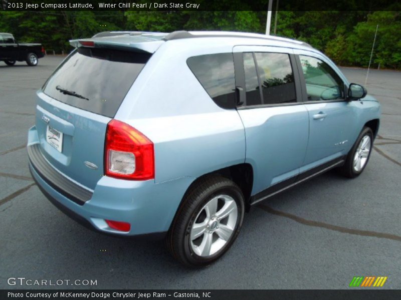 Winter Chill Pearl / Dark Slate Gray 2013 Jeep Compass Latitude