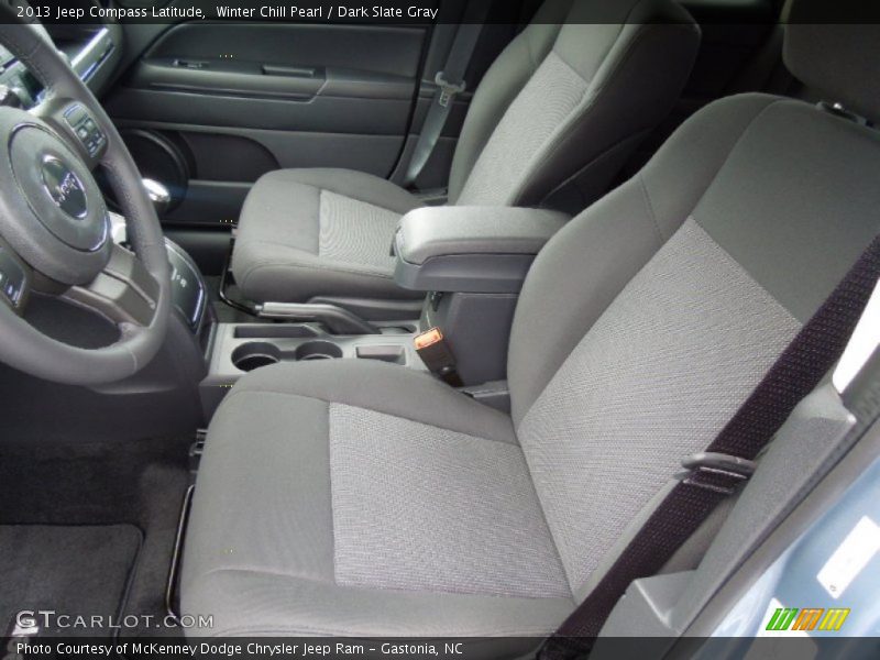 Winter Chill Pearl / Dark Slate Gray 2013 Jeep Compass Latitude