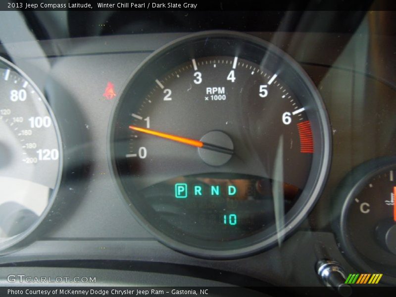 Winter Chill Pearl / Dark Slate Gray 2013 Jeep Compass Latitude