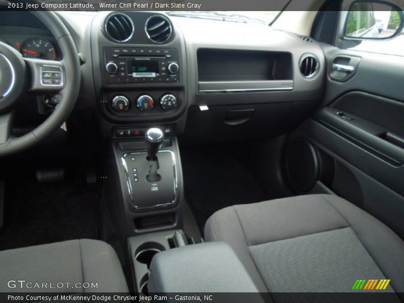 Winter Chill Pearl / Dark Slate Gray 2013 Jeep Compass Latitude