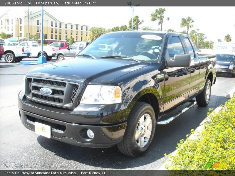 Black / Medium Flint 2006 Ford F150 STX SuperCab