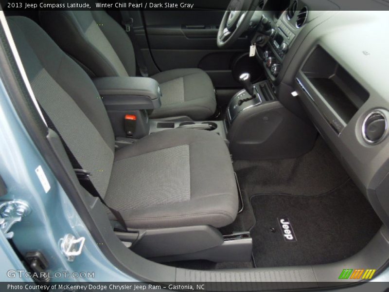 Winter Chill Pearl / Dark Slate Gray 2013 Jeep Compass Latitude