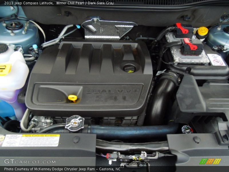 Winter Chill Pearl / Dark Slate Gray 2013 Jeep Compass Latitude