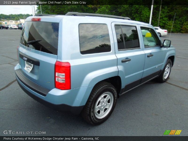 Winter Chill Pearl / Dark Slate Gray 2013 Jeep Patriot Sport