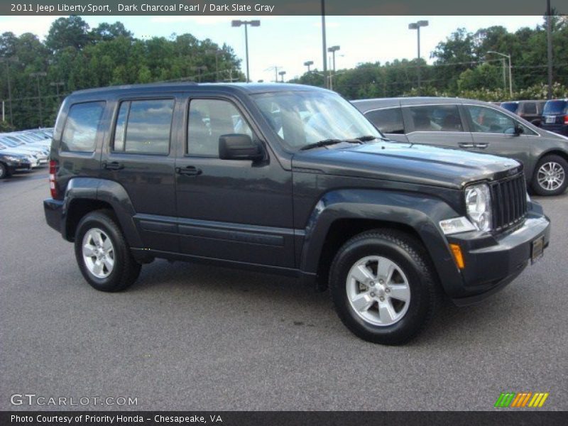 Dark Charcoal Pearl / Dark Slate Gray 2011 Jeep Liberty Sport
