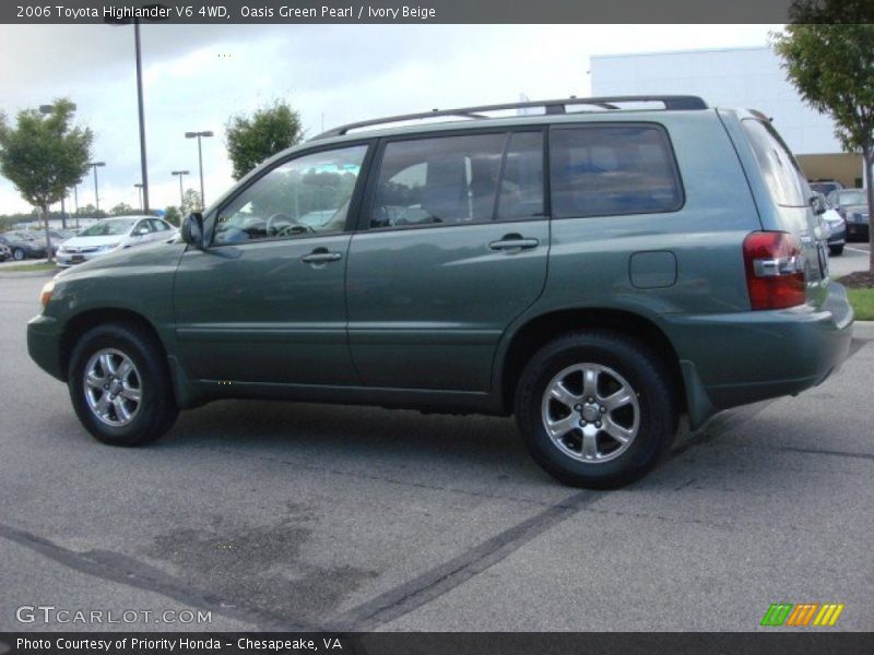 Oasis Green Pearl / Ivory Beige 2006 Toyota Highlander V6 4WD