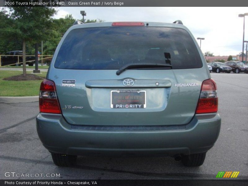 Oasis Green Pearl / Ivory Beige 2006 Toyota Highlander V6 4WD
