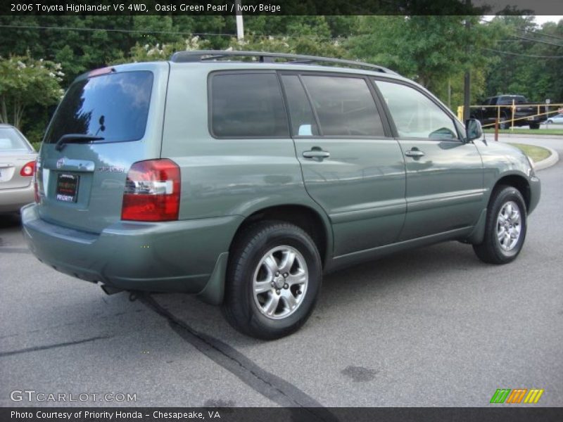Oasis Green Pearl / Ivory Beige 2006 Toyota Highlander V6 4WD