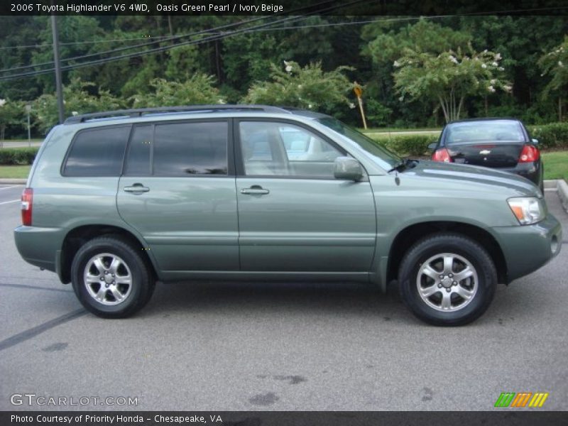 Oasis Green Pearl / Ivory Beige 2006 Toyota Highlander V6 4WD
