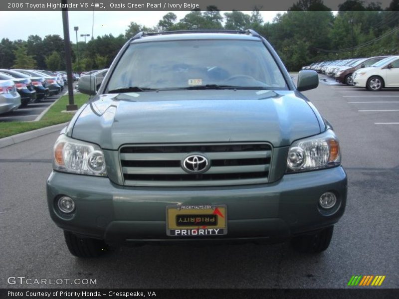 Oasis Green Pearl / Ivory Beige 2006 Toyota Highlander V6 4WD