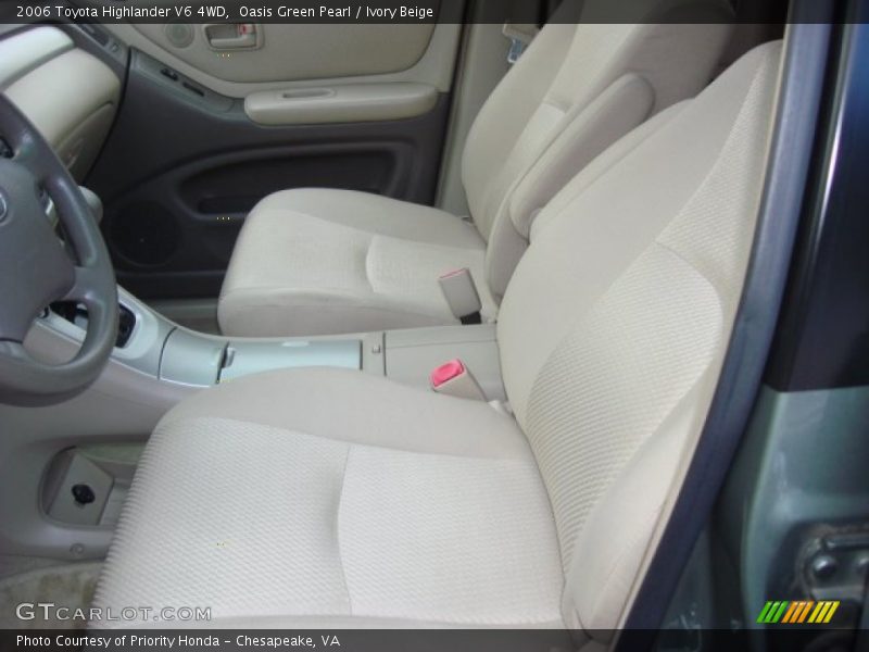Oasis Green Pearl / Ivory Beige 2006 Toyota Highlander V6 4WD