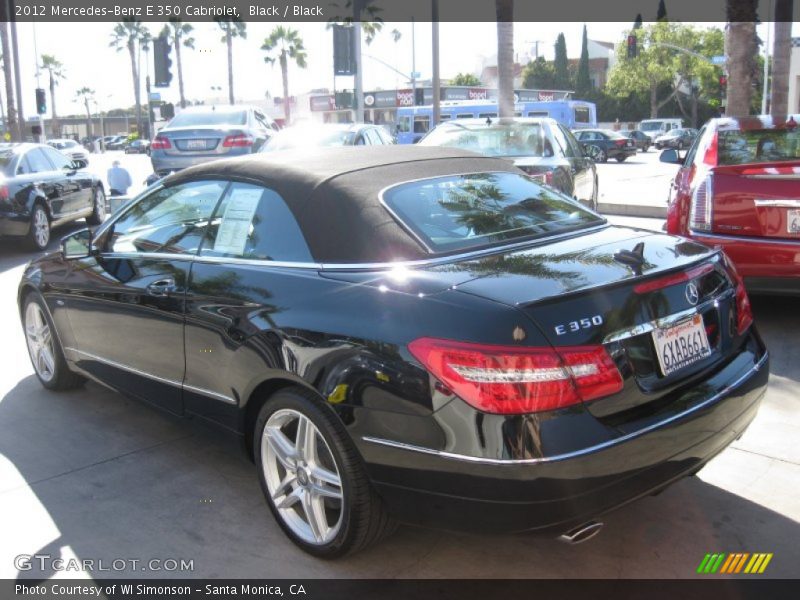 Black / Black 2012 Mercedes-Benz E 350 Cabriolet