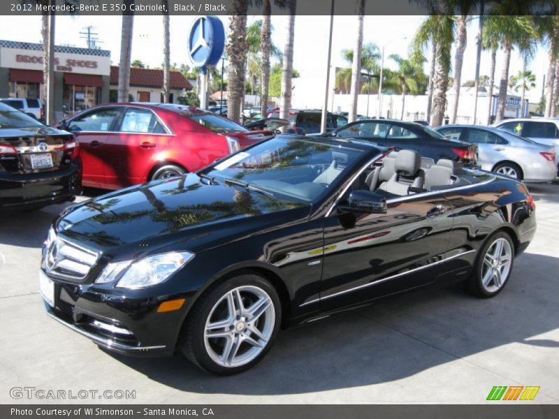 Black / Black 2012 Mercedes-Benz E 350 Cabriolet