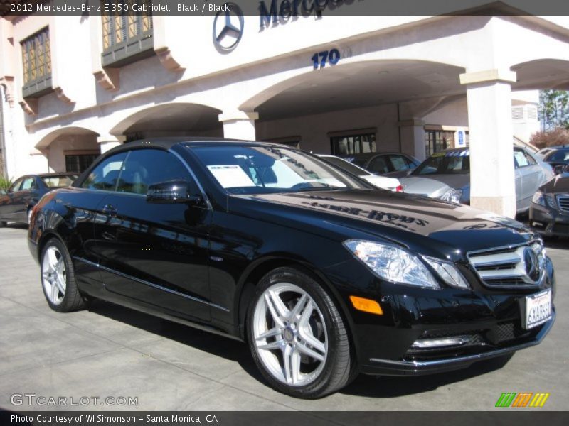 Black / Black 2012 Mercedes-Benz E 350 Cabriolet