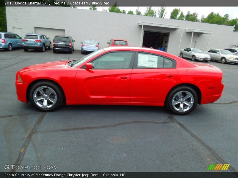 Redline 3 Coat Pearl / Black/Red 2013 Dodge Charger SXT