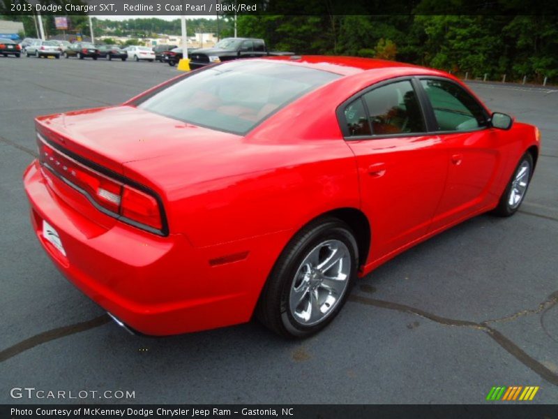 Redline 3 Coat Pearl / Black/Red 2013 Dodge Charger SXT