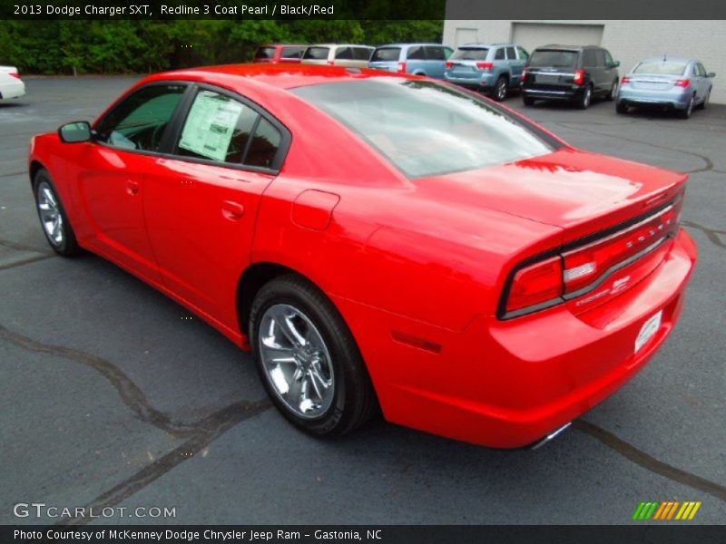 Redline 3 Coat Pearl / Black/Red 2013 Dodge Charger SXT