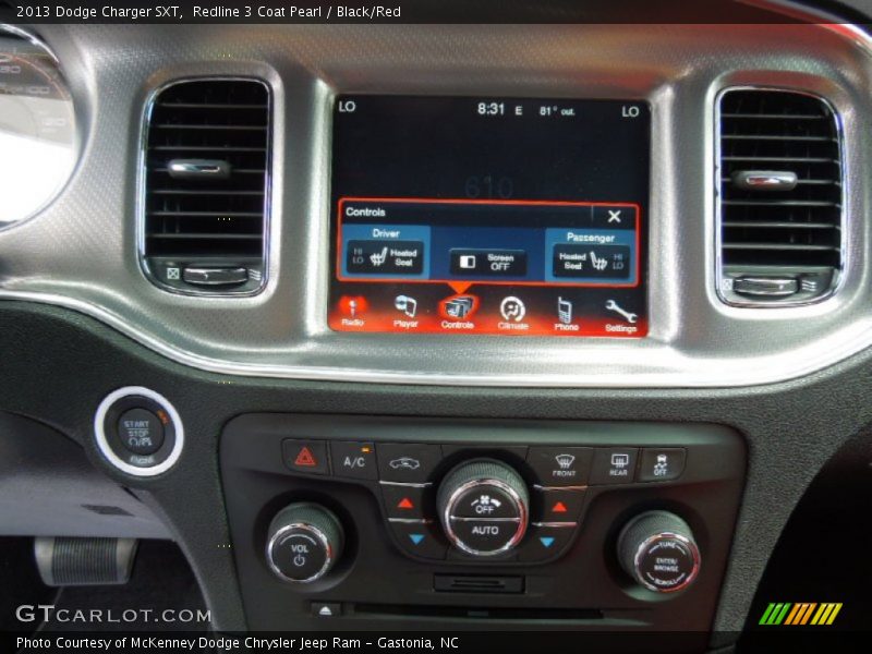 Controls of 2013 Charger SXT