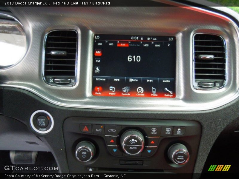 Controls of 2013 Charger SXT