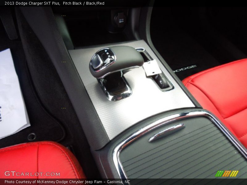 Pitch Black / Black/Red 2013 Dodge Charger SXT Plus