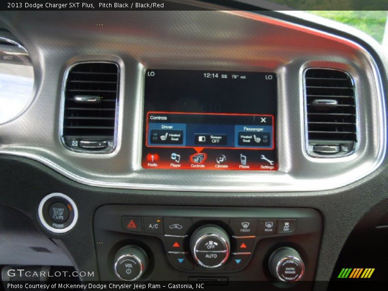 Pitch Black / Black/Red 2013 Dodge Charger SXT Plus