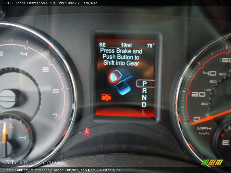 Pitch Black / Black/Red 2013 Dodge Charger SXT Plus