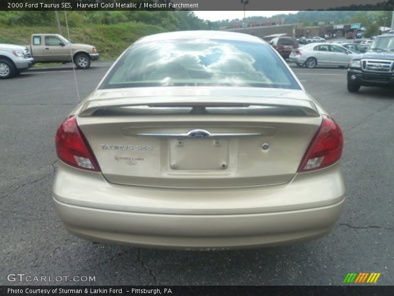 Harvest Gold Metallic / Medium Parchment 2000 Ford Taurus SES