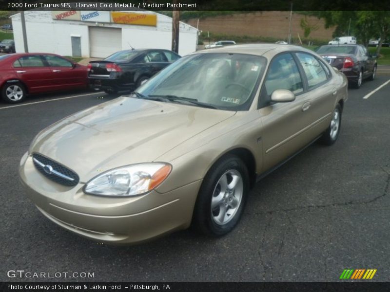 Harvest Gold Metallic / Medium Parchment 2000 Ford Taurus SES