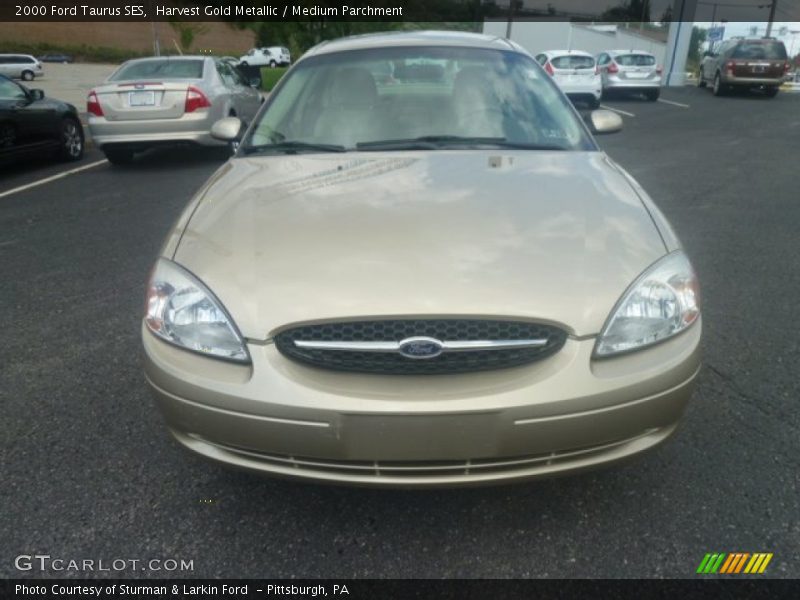 Harvest Gold Metallic / Medium Parchment 2000 Ford Taurus SES