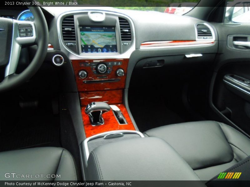 Bright White / Black 2013 Chrysler 300