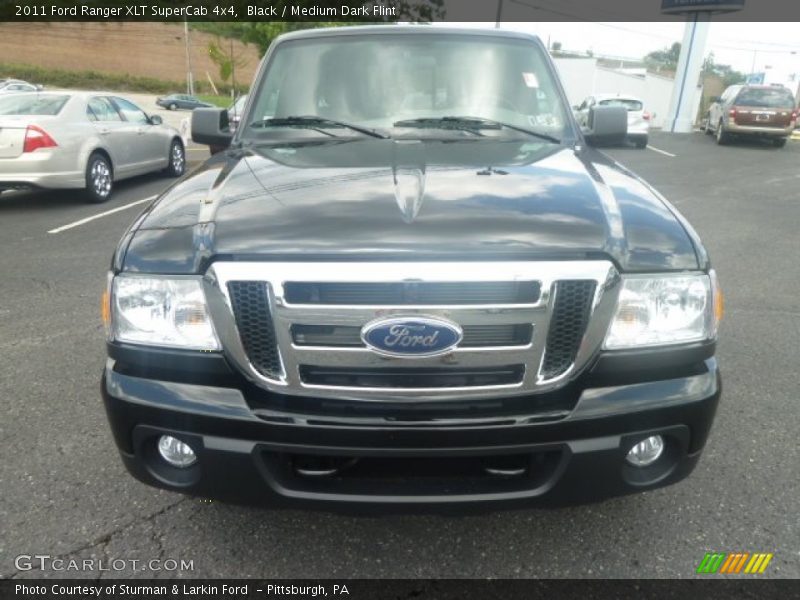 Black / Medium Dark Flint 2011 Ford Ranger XLT SuperCab 4x4