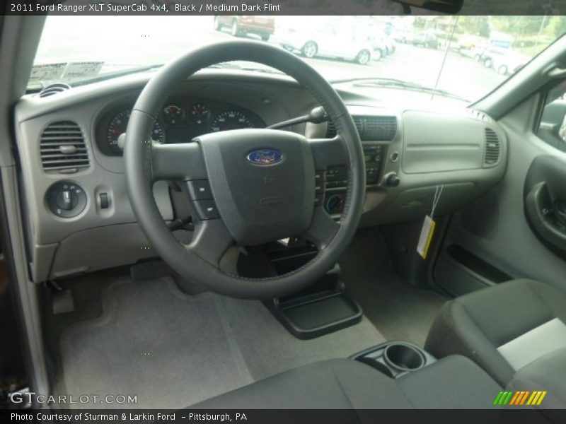 Black / Medium Dark Flint 2011 Ford Ranger XLT SuperCab 4x4