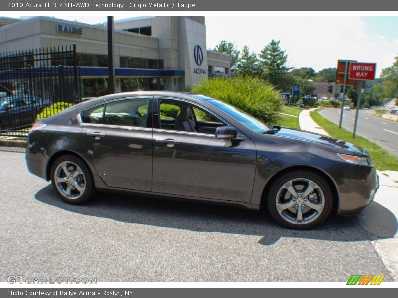 Grigio Metallic / Taupe 2010 Acura TL 3.7 SH-AWD Technology