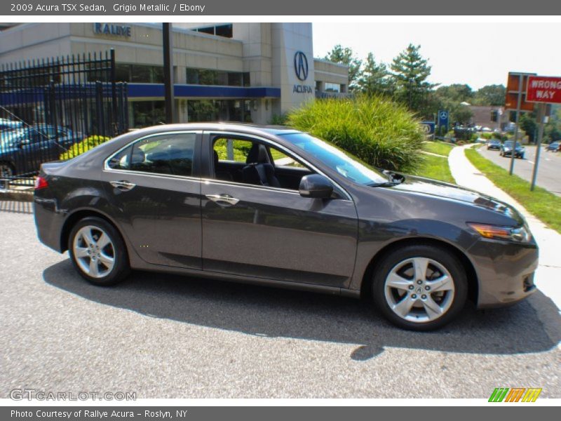 Grigio Metallic / Ebony 2009 Acura TSX Sedan