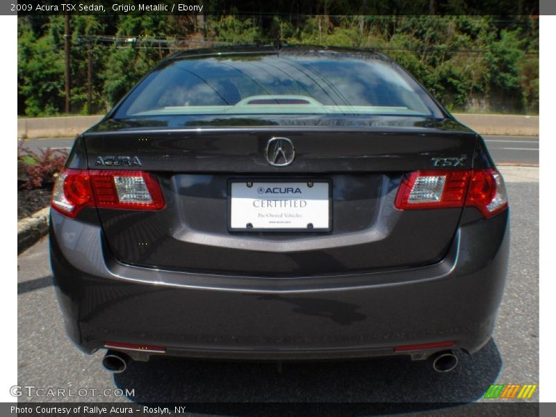 Grigio Metallic / Ebony 2009 Acura TSX Sedan