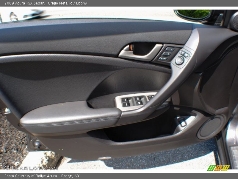 Grigio Metallic / Ebony 2009 Acura TSX Sedan