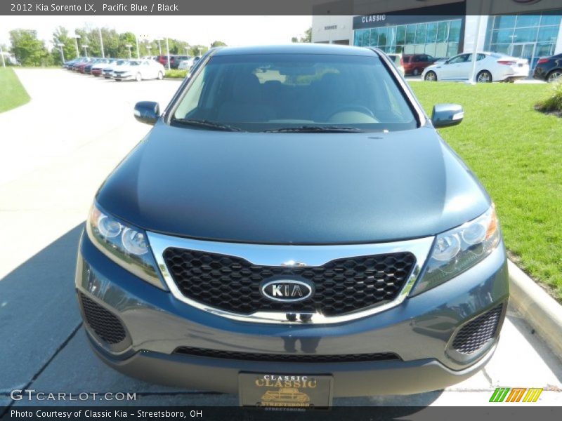 Pacific Blue / Black 2012 Kia Sorento LX