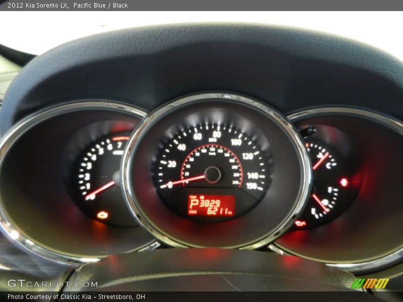 Pacific Blue / Black 2012 Kia Sorento LX