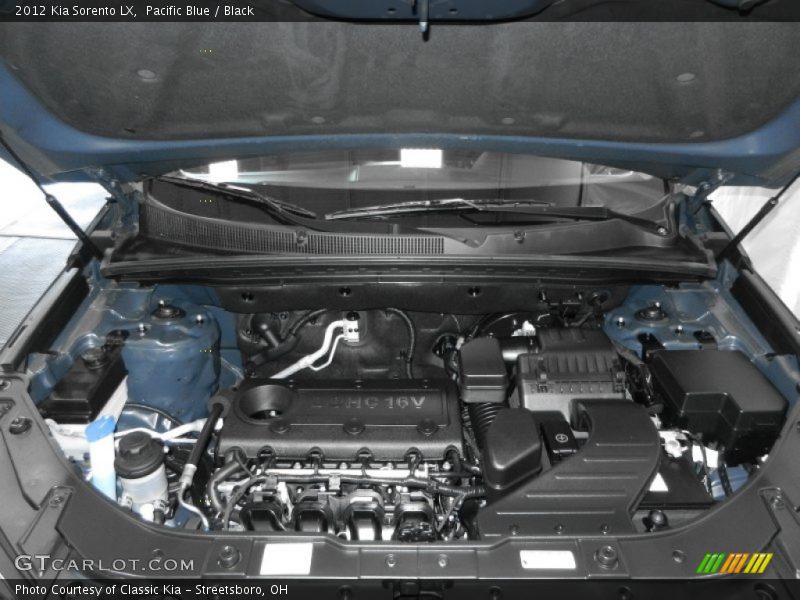 Pacific Blue / Black 2012 Kia Sorento LX