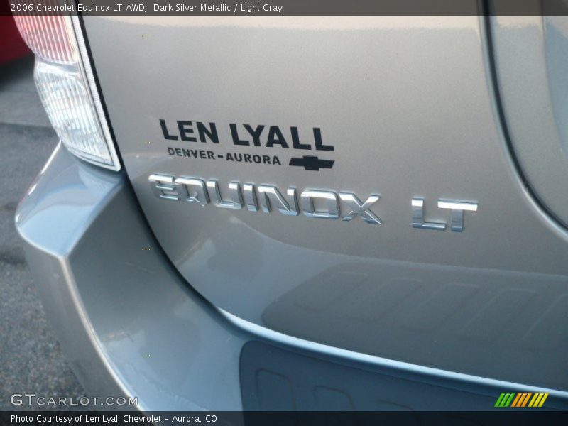 Dark Silver Metallic / Light Gray 2006 Chevrolet Equinox LT AWD